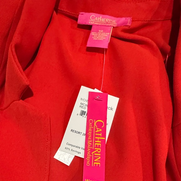 Catherines Bold Red Jacket - Picture 2 of 2
